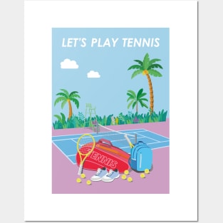 Let's play tennis. Posters and Art